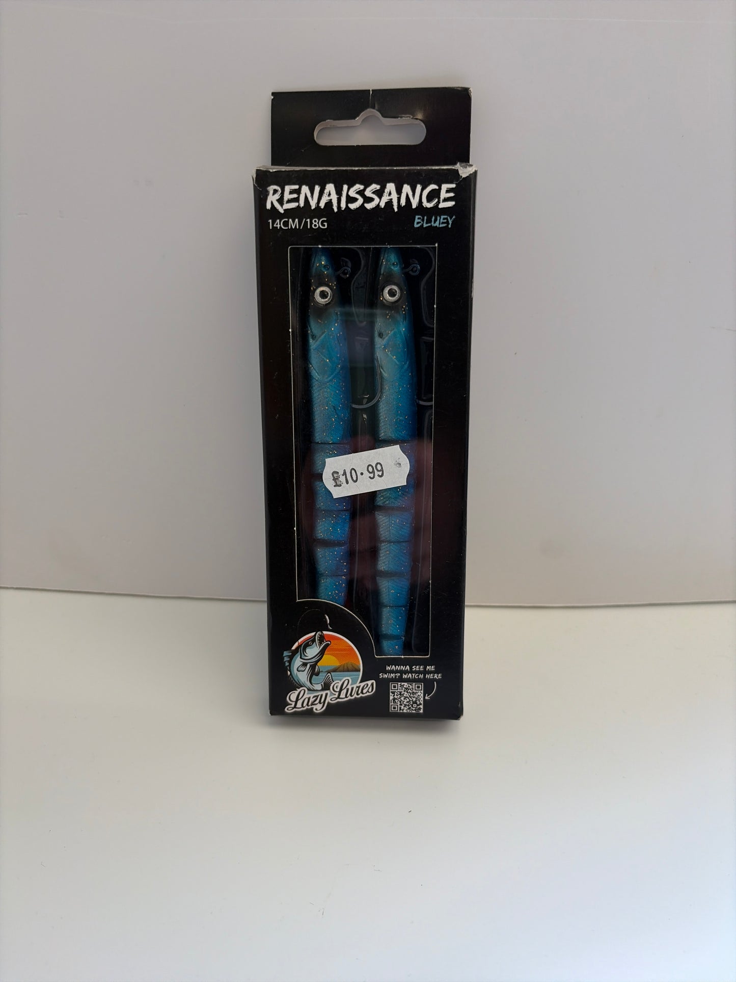 Lazy Lures Renaissance Eel 18g Bluey
