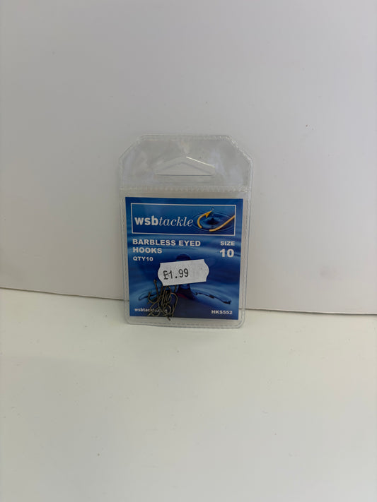 WSB barbless Size 10 hooks